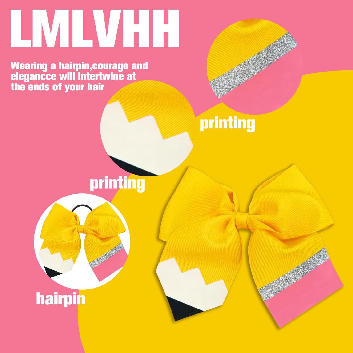 JDNBFN Handwritten-name option personalizes the hair bow.