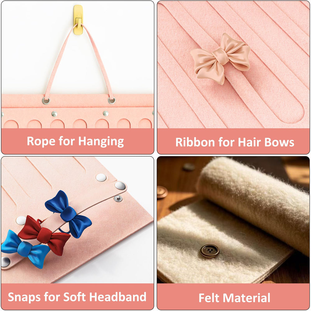 Close-up of the pink finish and reinforced top loop for hanging versatility.