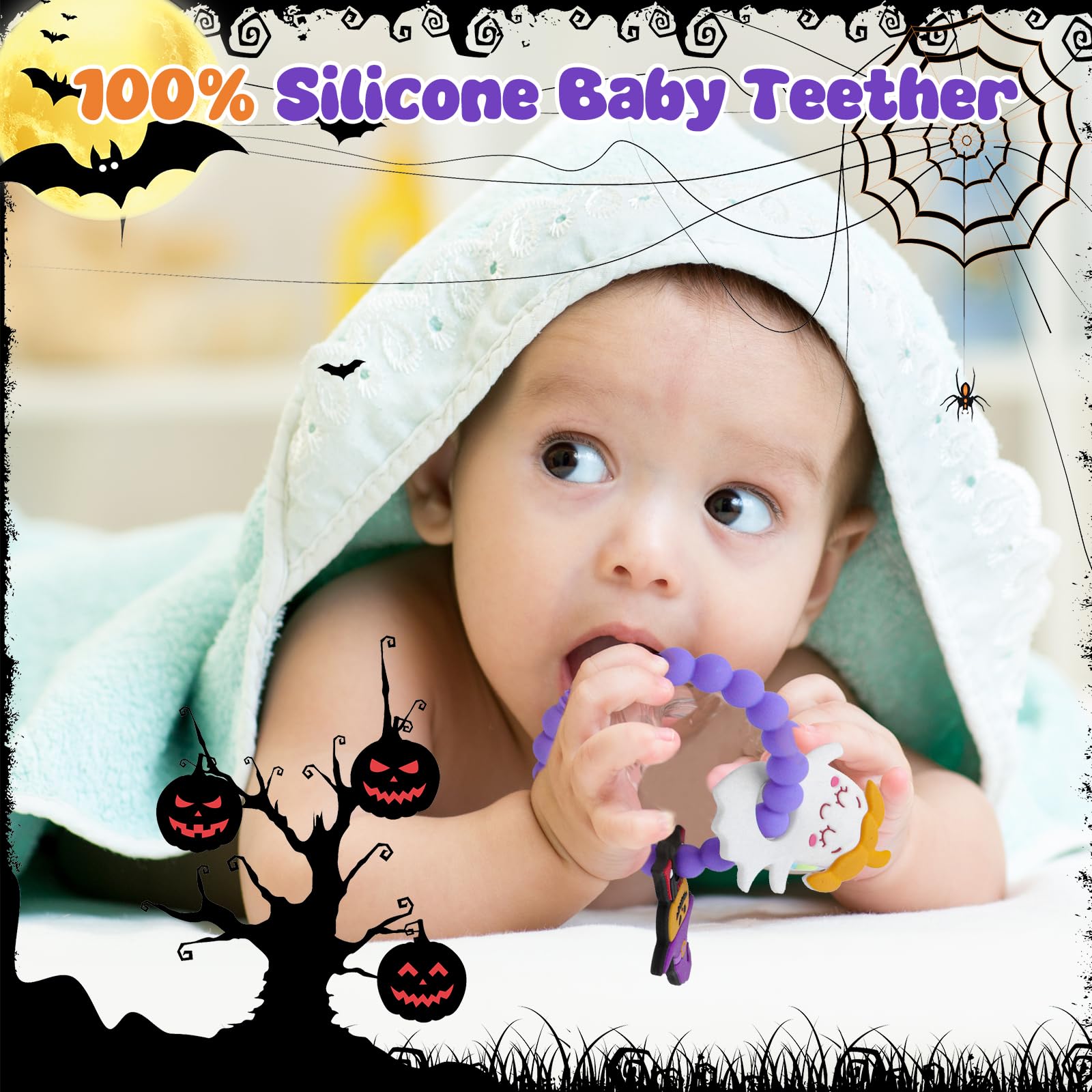 JDSTY dishwasher-safe teether for quick cleanup after playtime.