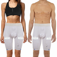 JDVBDNK catheter bag holder—two bags secured discreetly under clothes.