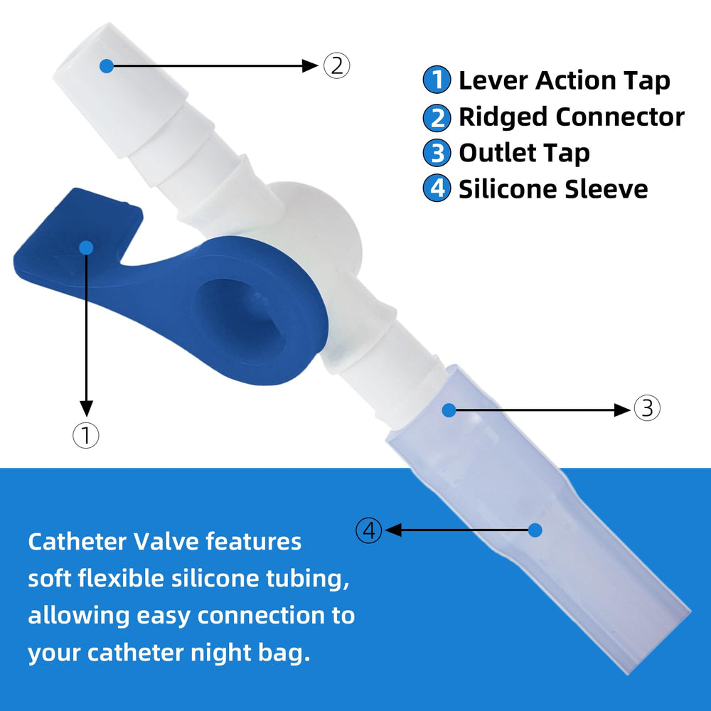 JDVBDNK catheter valve with smooth edges reduces irritation and snag risk.