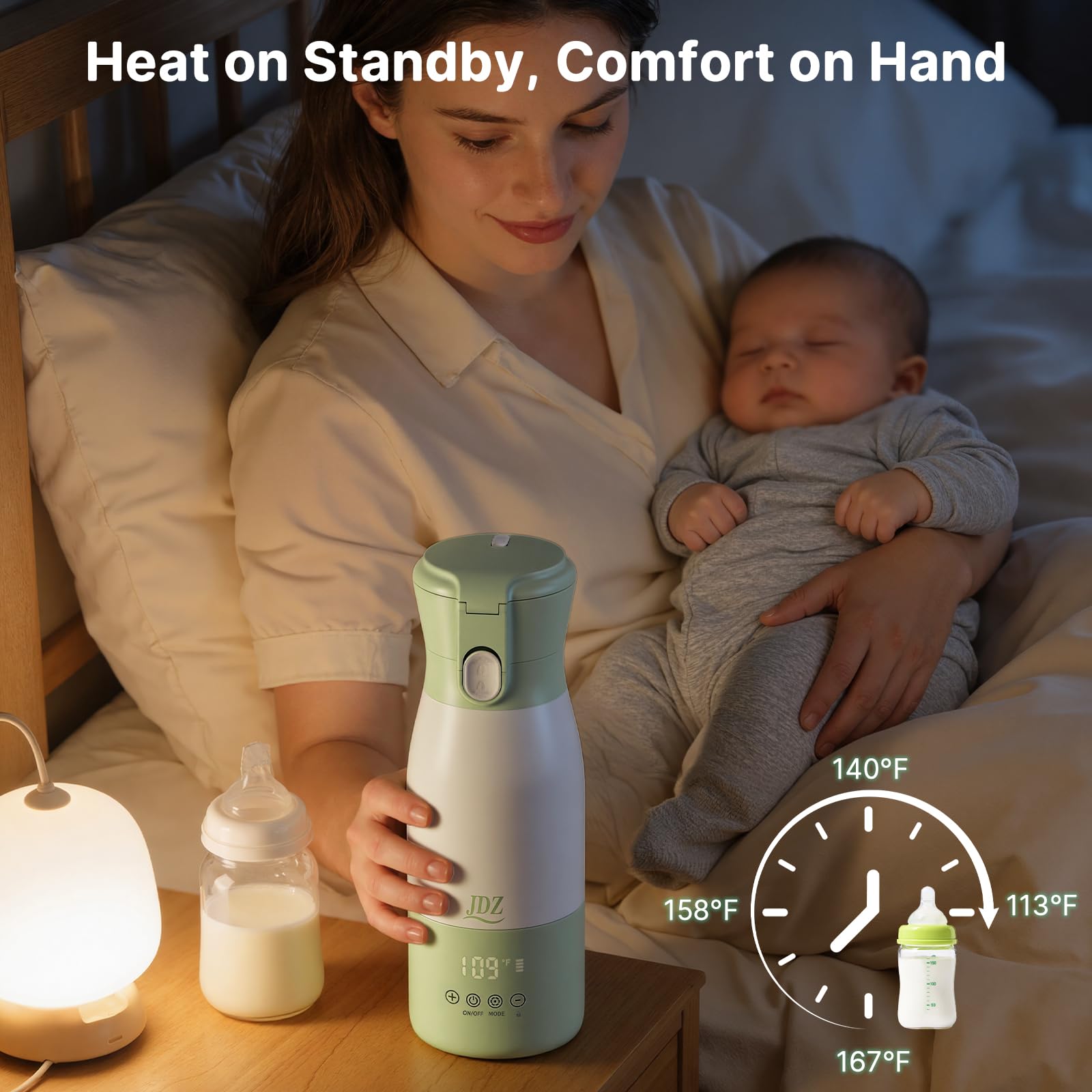 JDZ 500 ml capacity bottle warmer suitable for multiple feeds