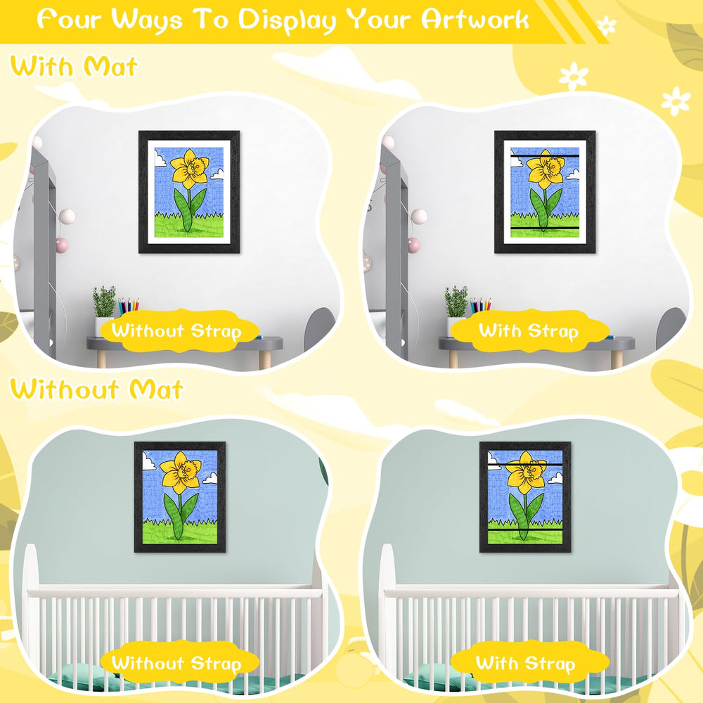 JDZIVTOP 3-pack stores and displays art and memories with easy rotation.
