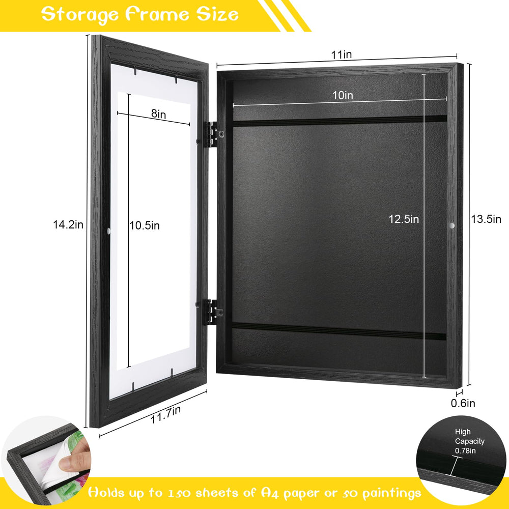 JDZIVTOP frame supports horizontal or vertical hanging for flexible layouts.
