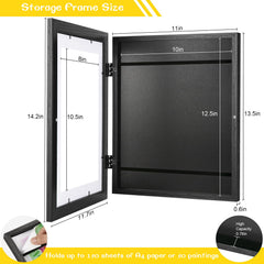 JDZIVTOP frame supports horizontal or vertical hanging for flexible layouts.