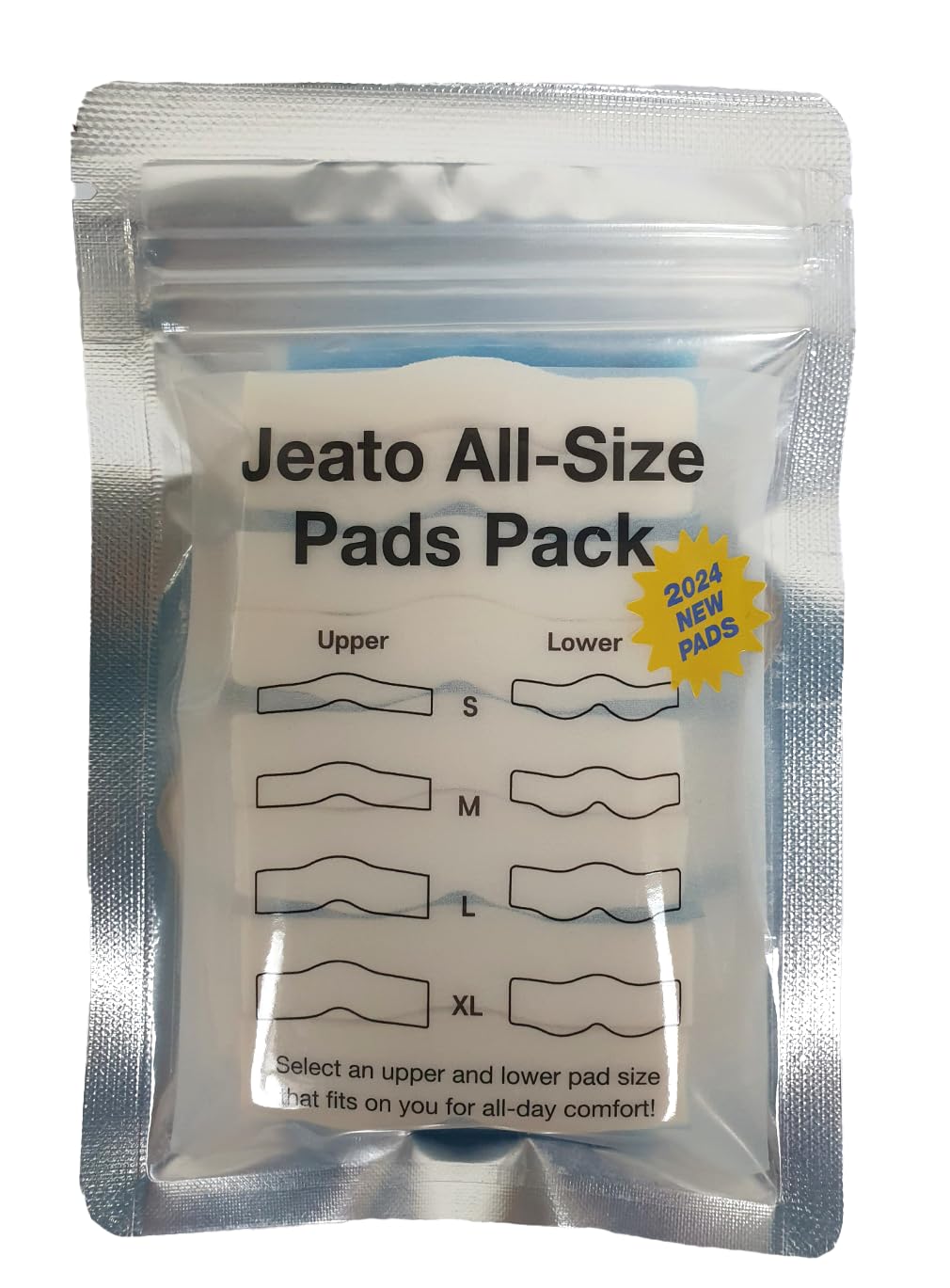 Jeato all-size replacement pads eight sizes: flexible sizing for personalized comfort.