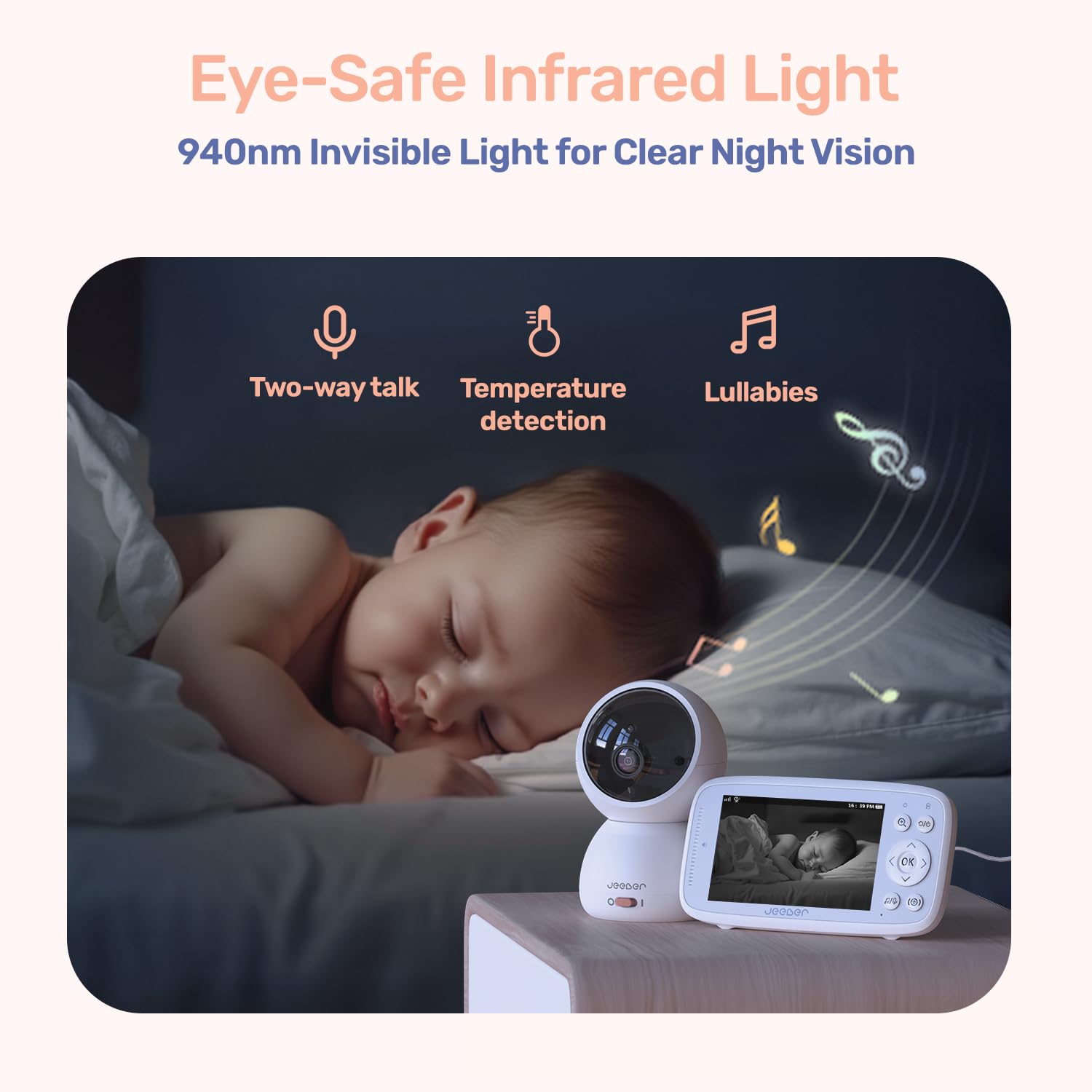 jeeber lullabies feature lets you soothe remotely from the app.