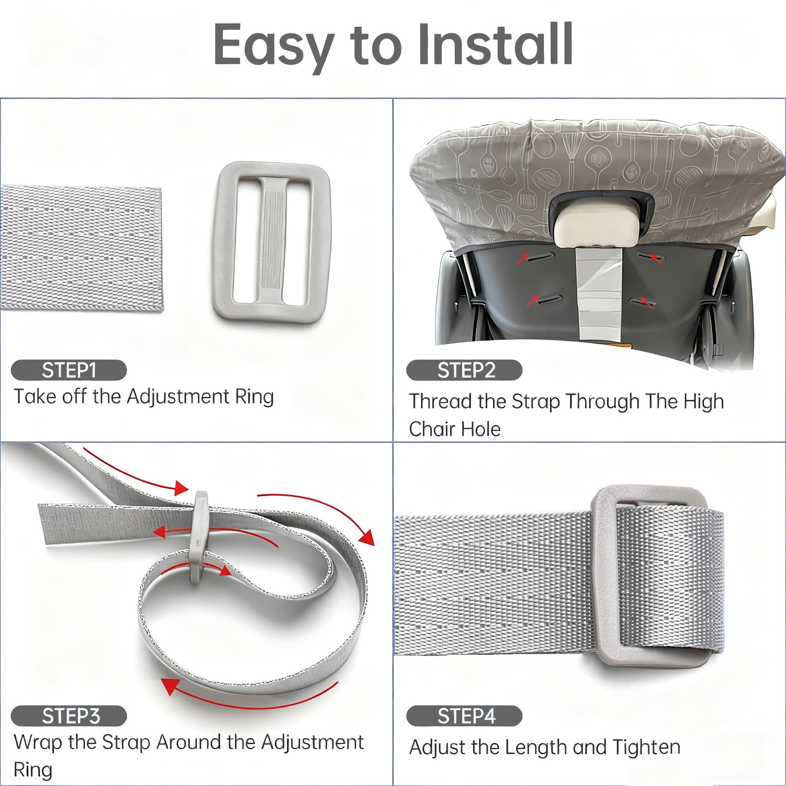 Jekarsy machine-washable straps for easy cleanup.