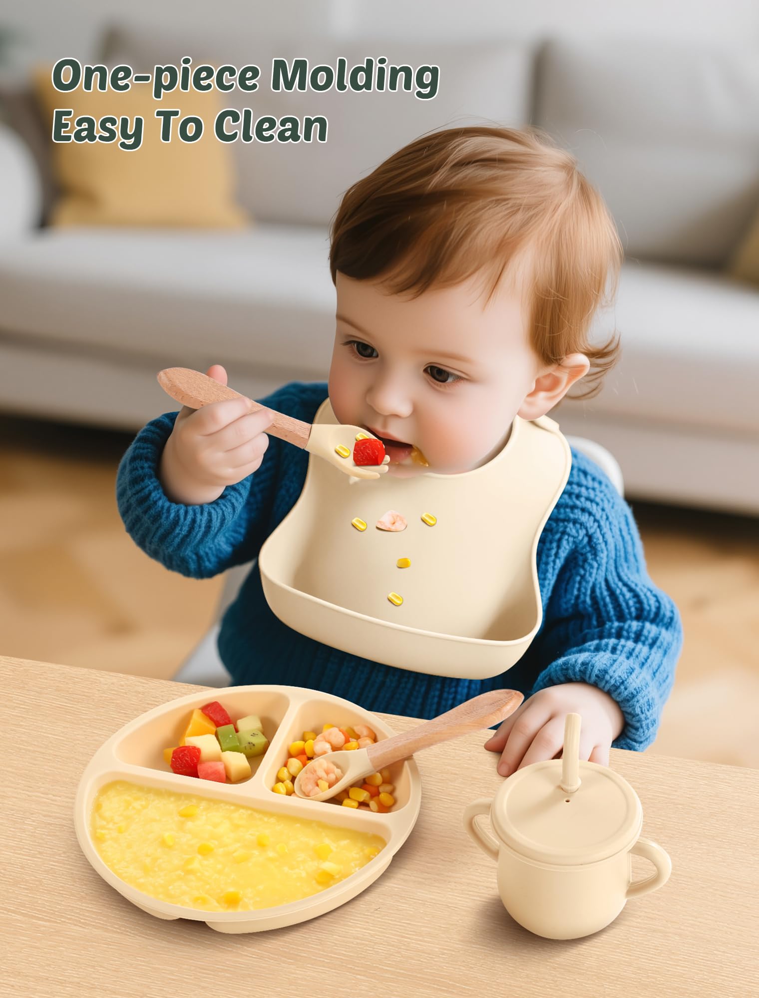 JELLDJK mealtime setup helps families stay organized during feeding.