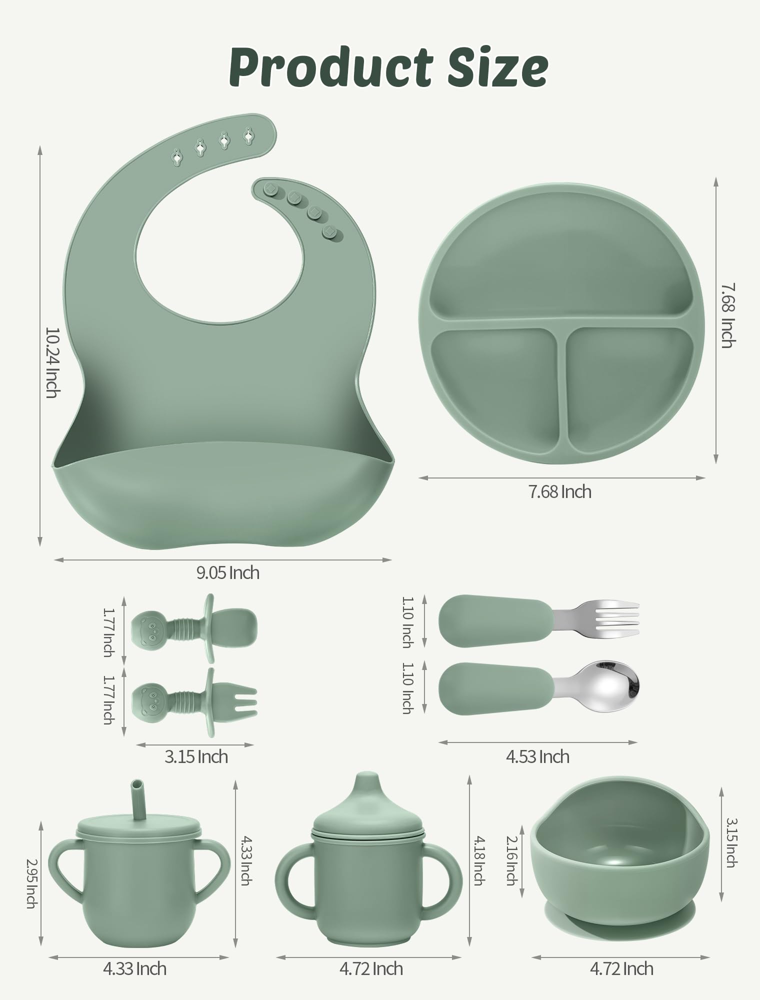 JELLDJK adjustable bib hugs the neck with four sizes.