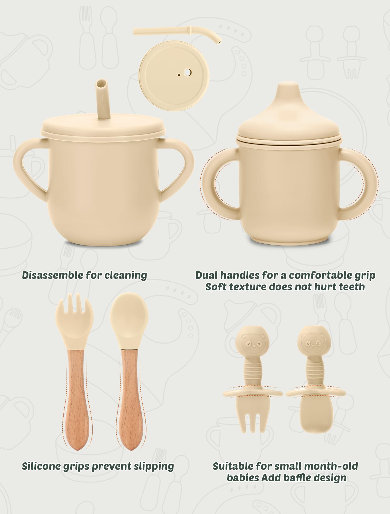 JELLDJK sippy cup for toddler-style drinking transitions
