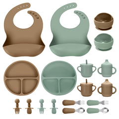 JELLDJK suction bowls secure on trays to prevent spills.