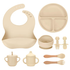 JELLDJK silicone suction plate anchors securely to smooth trays for mess-free meals.