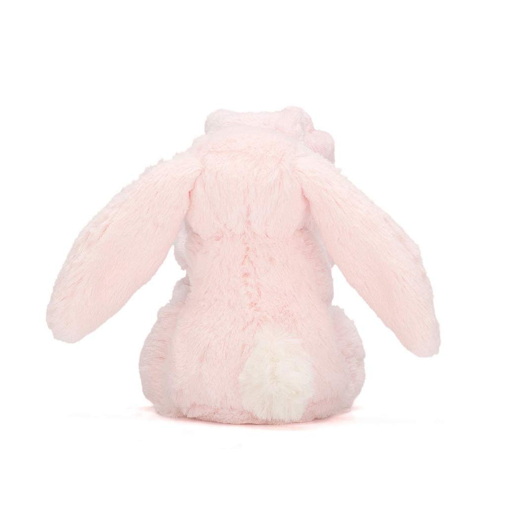 Jellycat Bashful Pink Bunny Soother nose detail, premium plush for comforting presence