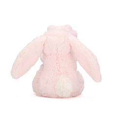 Jellycat Bashful Pink Bunny Soother nose detail, premium plush for comforting presence