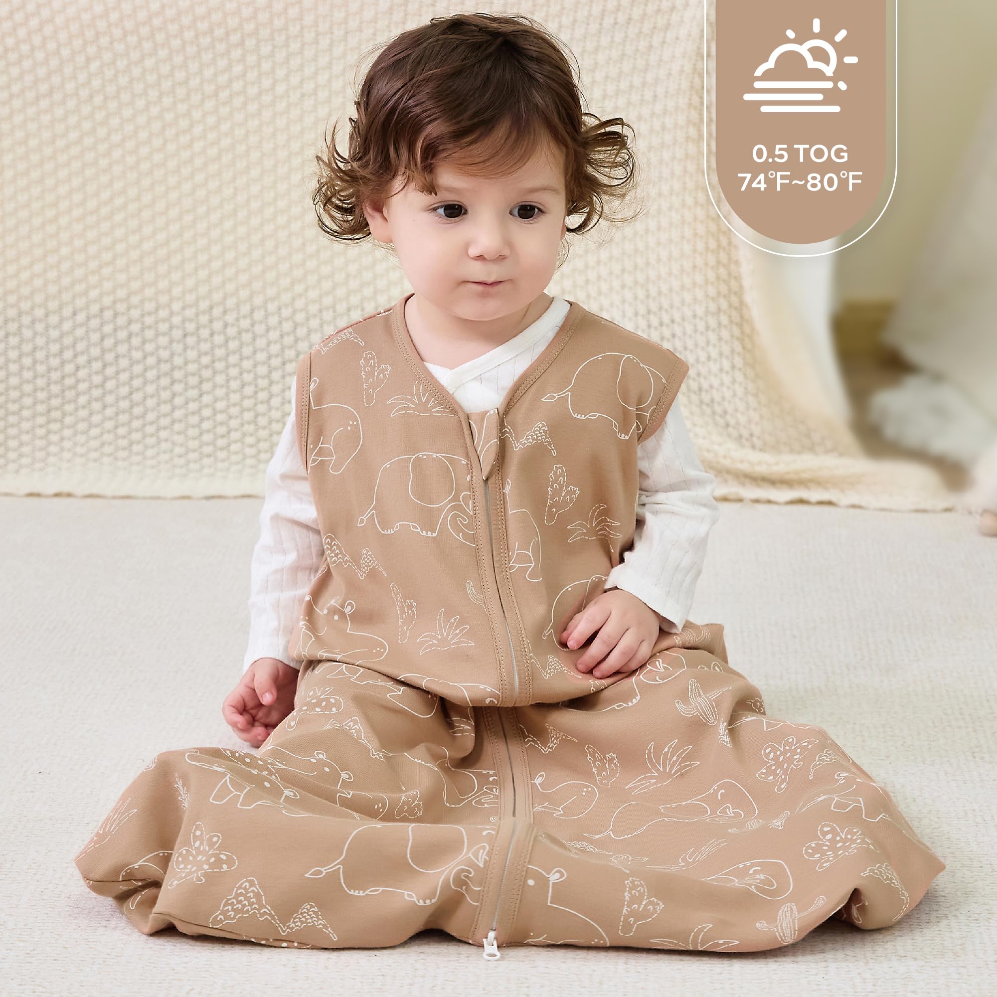JELLYMONI 0.5 tog for warm-weather comfort and breathable nights.