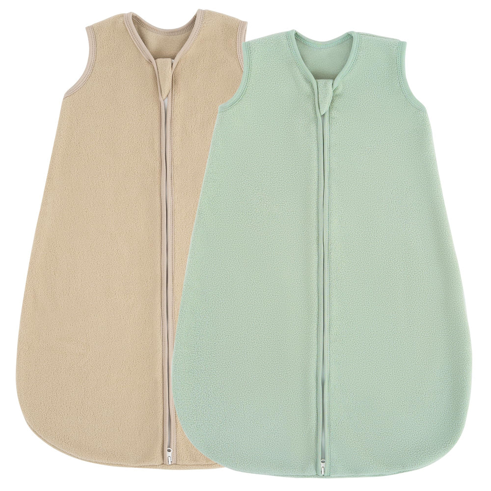 JELLYMONI 2-pack sleep sack front view shows cozy warmth and soft fleece for babies