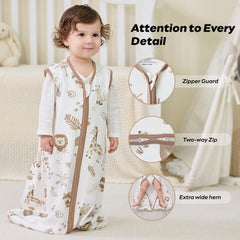 JELLYMONI sleep sack on baby demonstrates cozy comfort with free hip movement