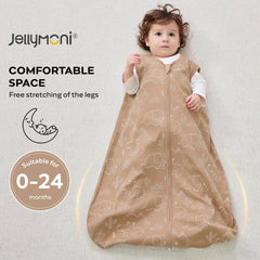 JELLYMONI top zipper guard protects baby's face from chafing during sleep