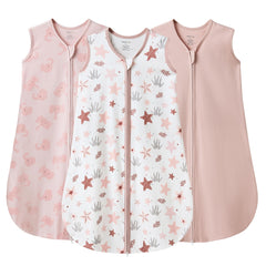 JELLYMONI baby sleep sack three-pack on a clean surface for easy bedtime.