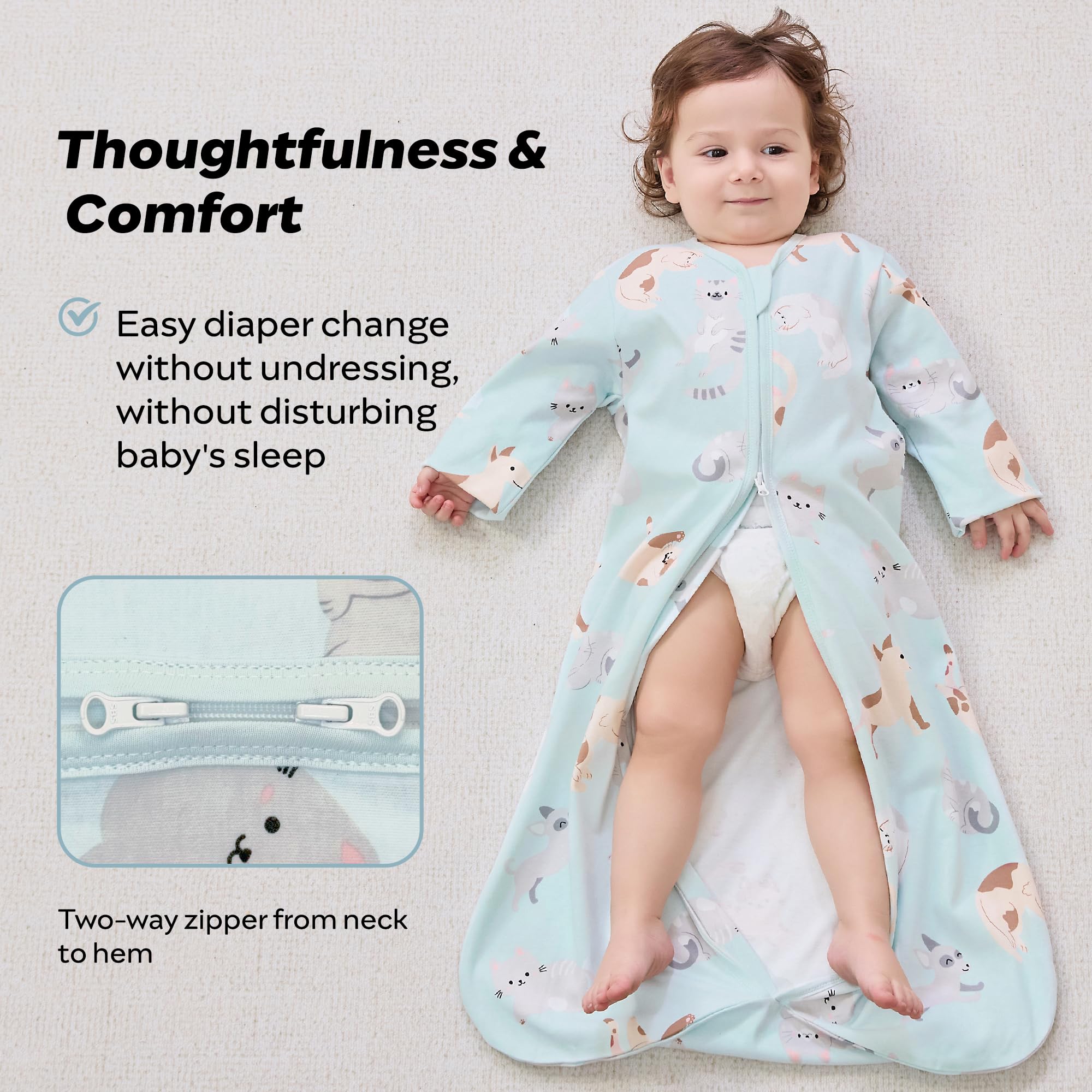 JELLYMONI sleep sack machine washable for busy parents