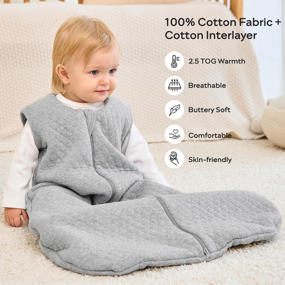 JellyMoni cotton fabric close-up highlights breathable texture for baby comfort.