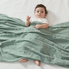 JELLYMONI large 47x47 inch swaddle ideal for secure swaddling and cozy naps