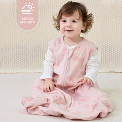 JELLYMONI sleep sack 0.5 tog label highlights comfortable warmth.