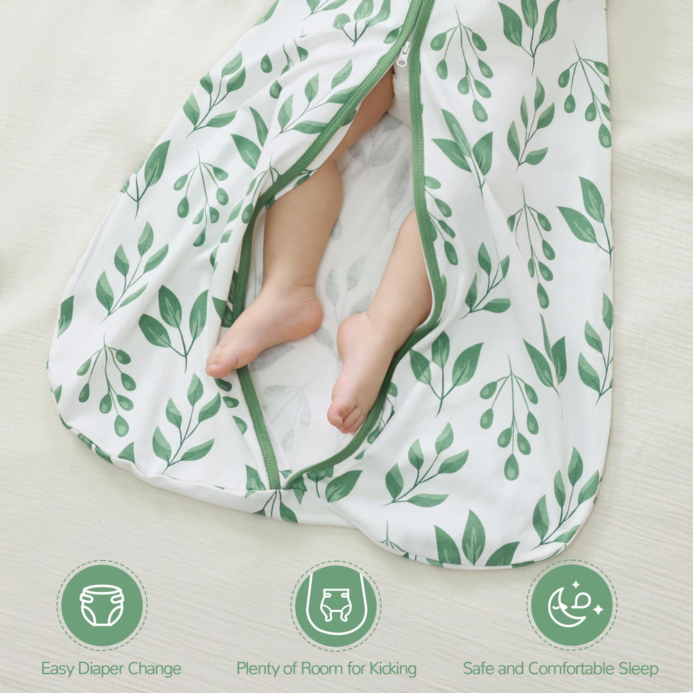 Jellymoni sleep sack 0.5 TOG ideal for moderate room temperatures.