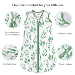 JELLYMONI sleep sack hip mobility design supports natural leg movement.