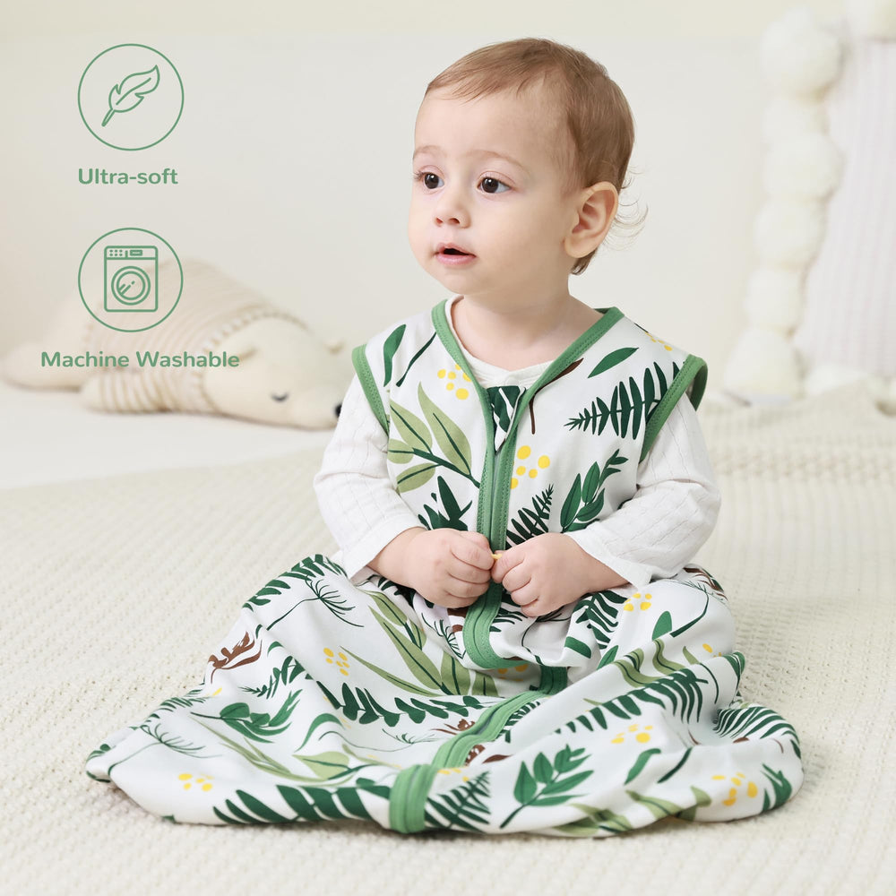 JELLYMONI sleep sack in use demonstrates cozy, safe slumber.