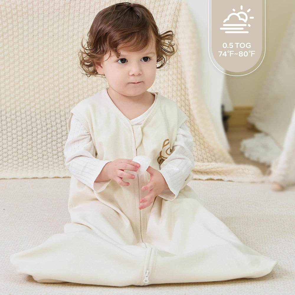 Jellymoni Sleep Sack top zipper garage protects baby's face from chafing