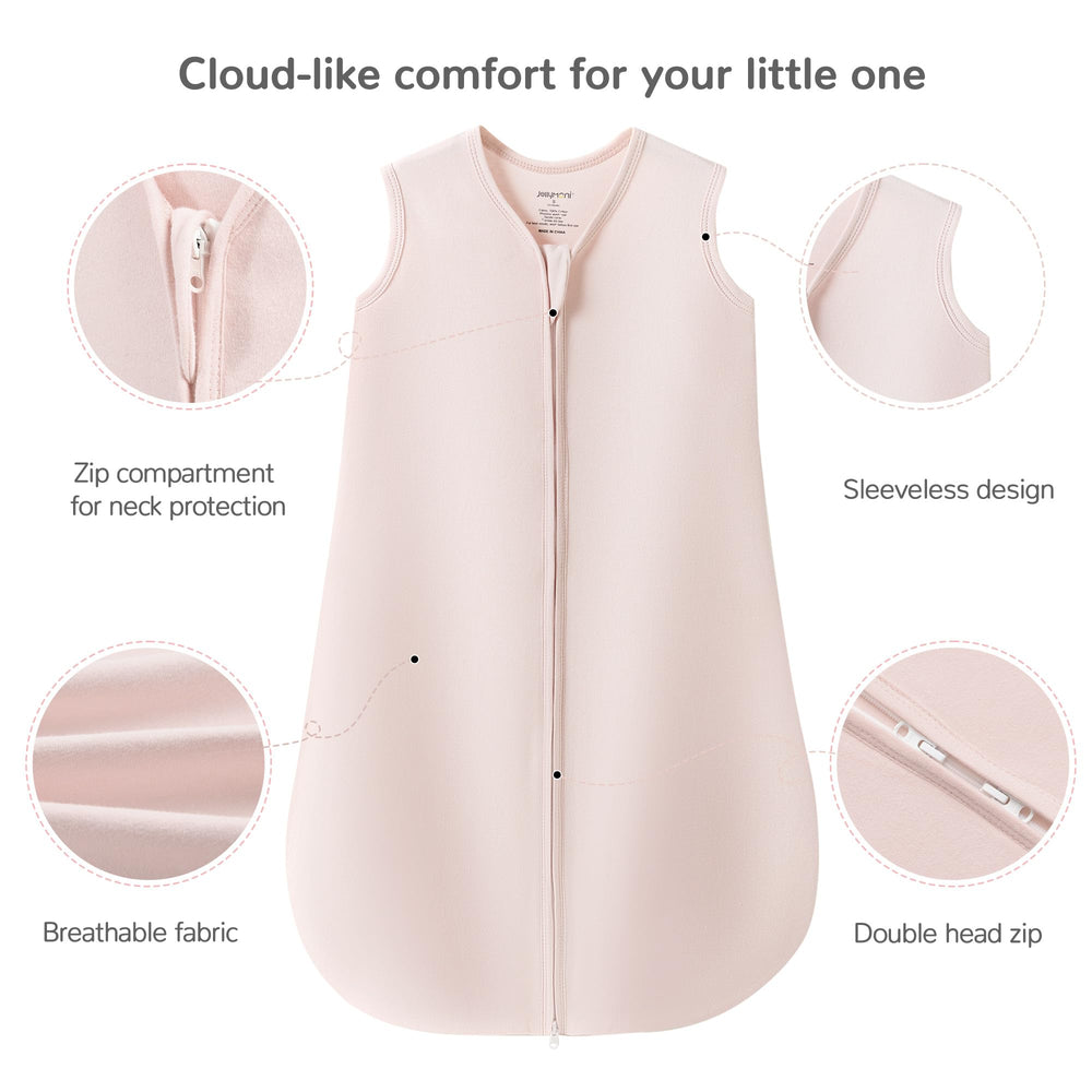 JELLYMONI two-way zipper enables easy nighttime diaper changes.