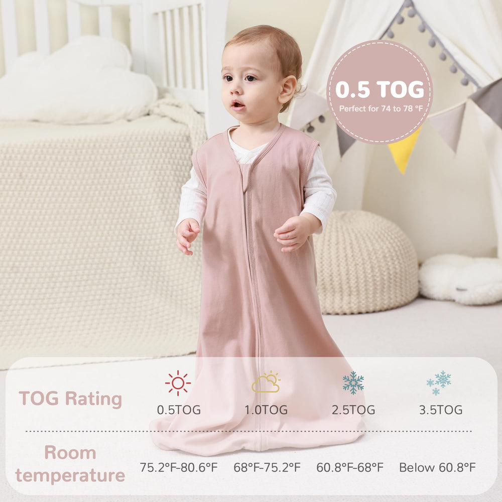 Jellymoni soft 100% cotton sleep sack is breathable.