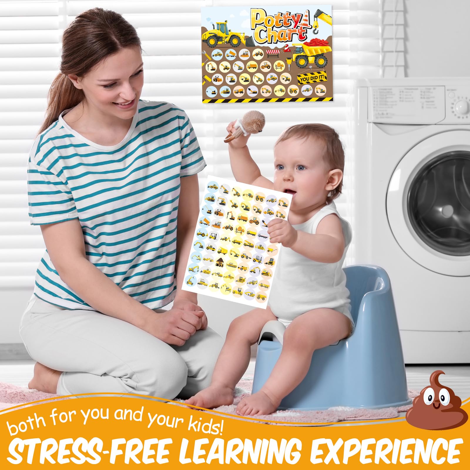 JellyPanda construction chart display helps organize training steps at a glance