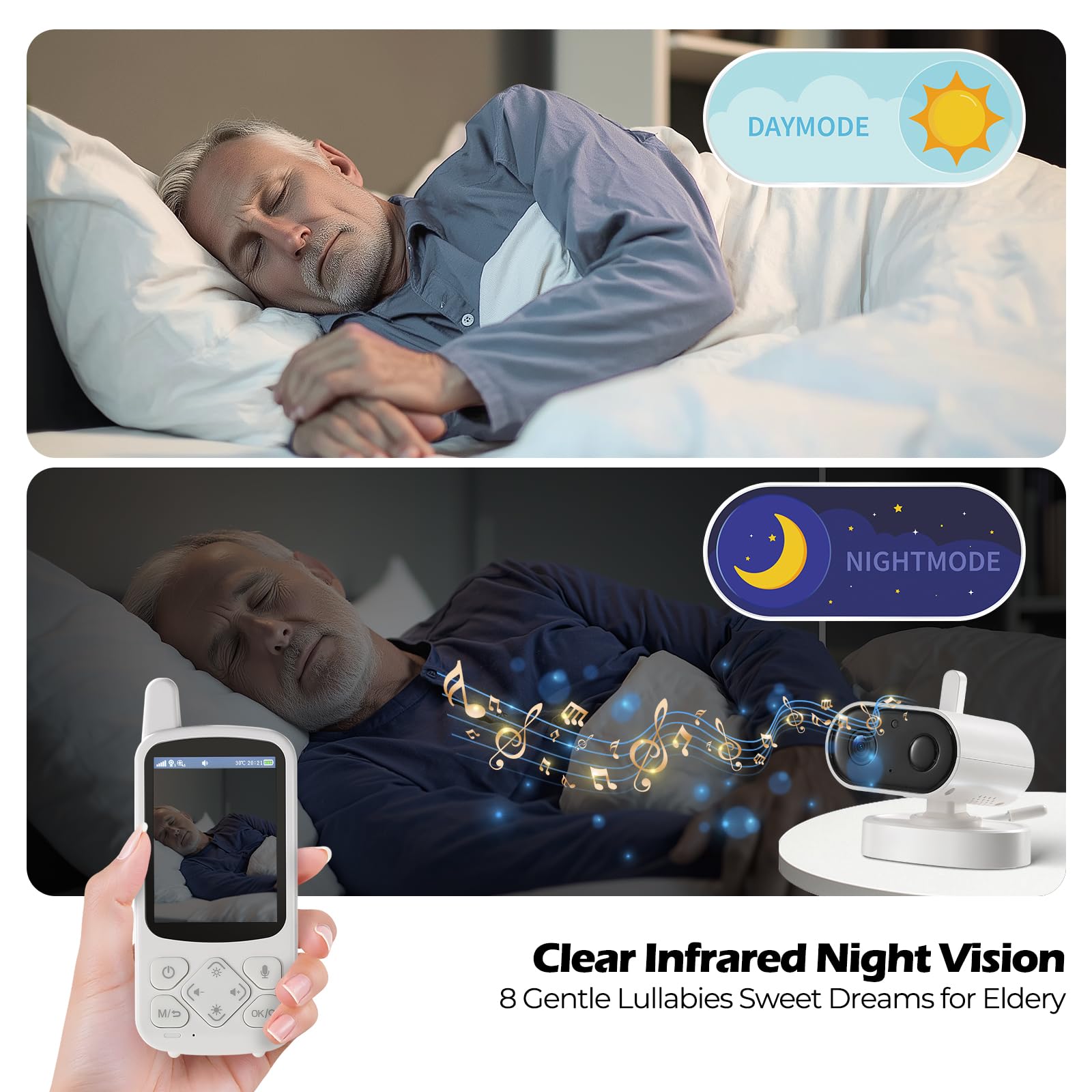 JEMXITG infrared night vision maintains visibility in darkness.