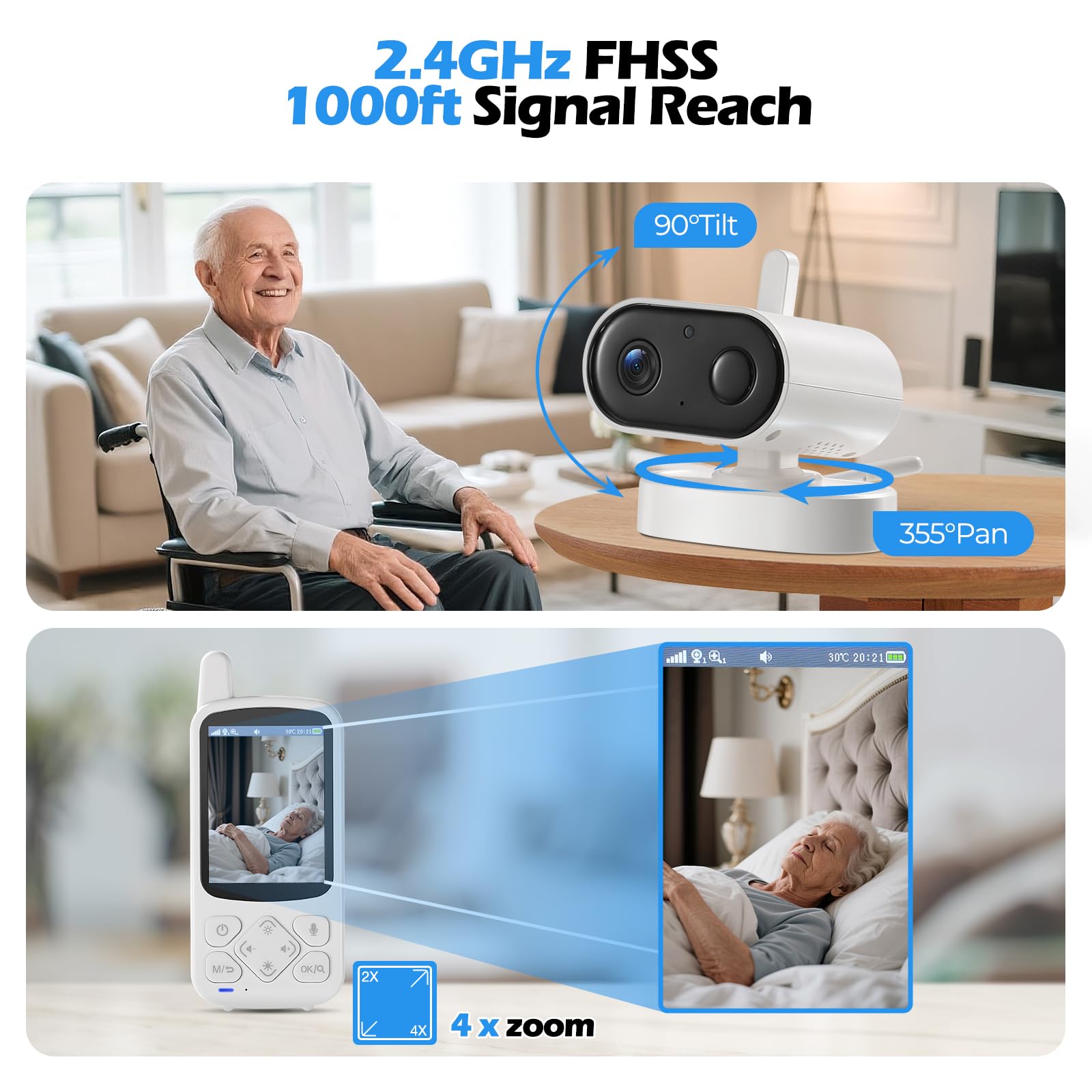 JEMXITG no WiFi privacy monitor for offline care.