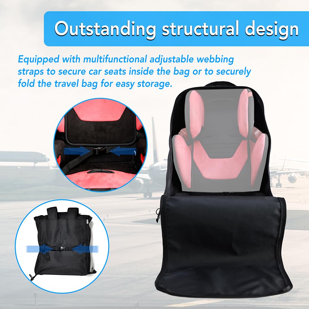 Jenen Jnzen bag dimensions 27x16x21 inches, fits most infant/convertible seats