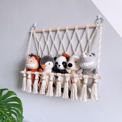 Jenpech wooden holder detail shows sturdy support for the hanging net.