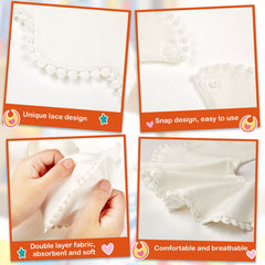 JenPen bandana bibs with absorbent cotton for drool management.