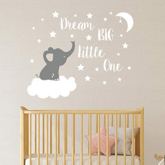 JEPART Dream Big cloud wall decal creates calm play spaces