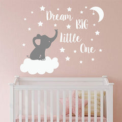 JEPART Dream Big quote wall sticker inspires bedtime reading moments