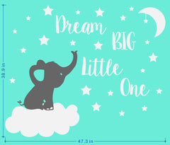 JEPART Dream Big stars and moon decal adds dreamy night ambience