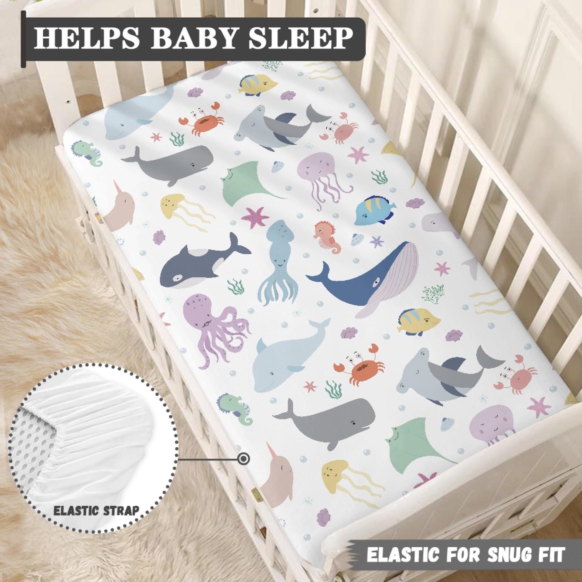 JEPFEIXIA Easy-care wash compatible for quick nursery cleanup