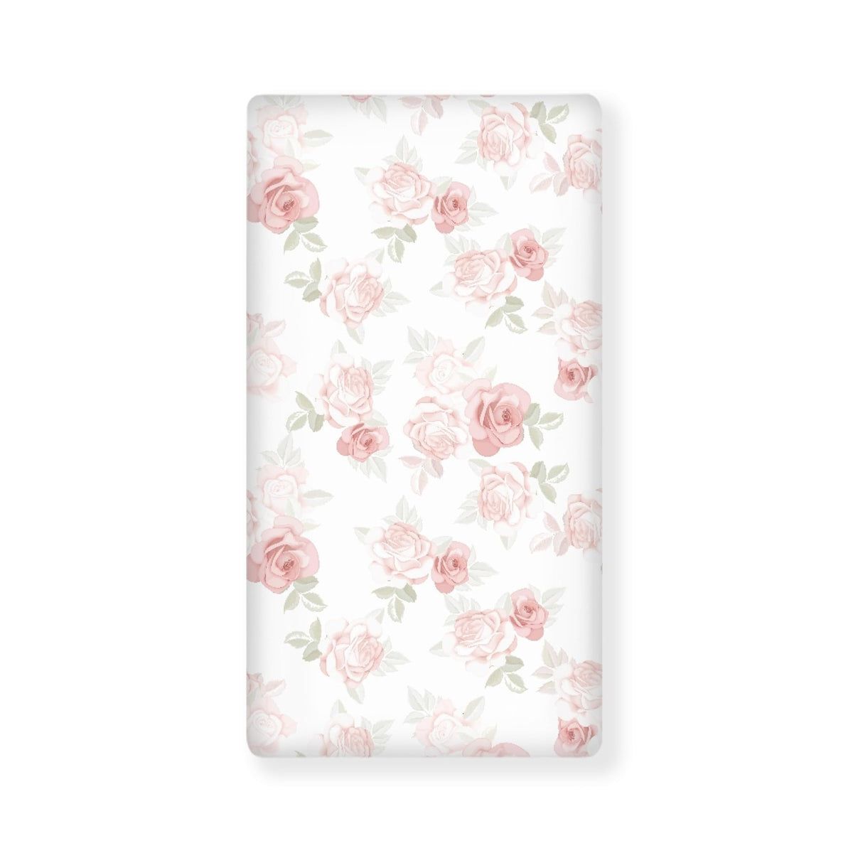 JEPFEIXIA pink roses fitted crib sheet with soft, breathable fabric for comfortable naps.
