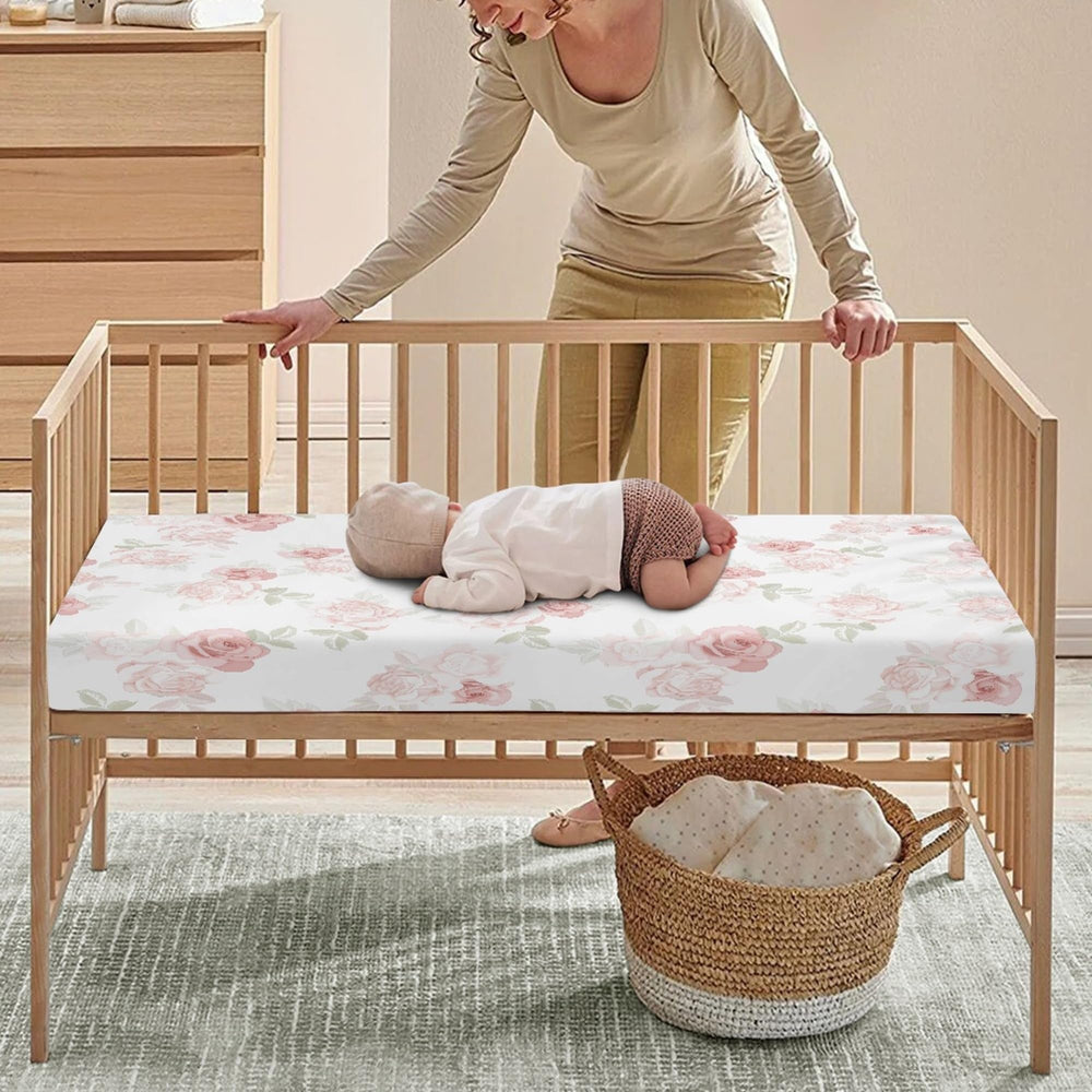 JEPFEIXIA floral leaves pattern adds a stylish, photogenic backdrop for baby moments.