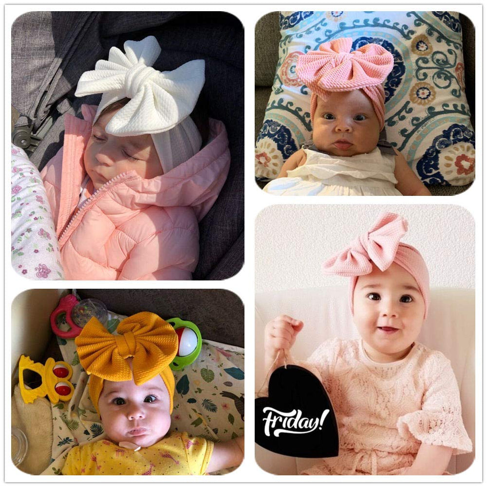 Jerague soft cotton turban hat for nursery use and gentle warmth.