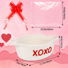 Jerokumi oval gift basket 11x7x4.7 inches, versatile for storage.