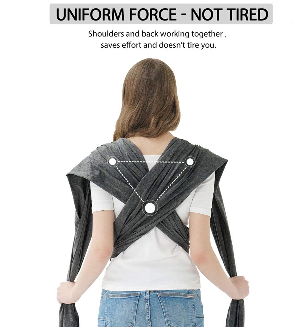 Jeroray Baby Wrap features adjustable fit for parents of all sizes