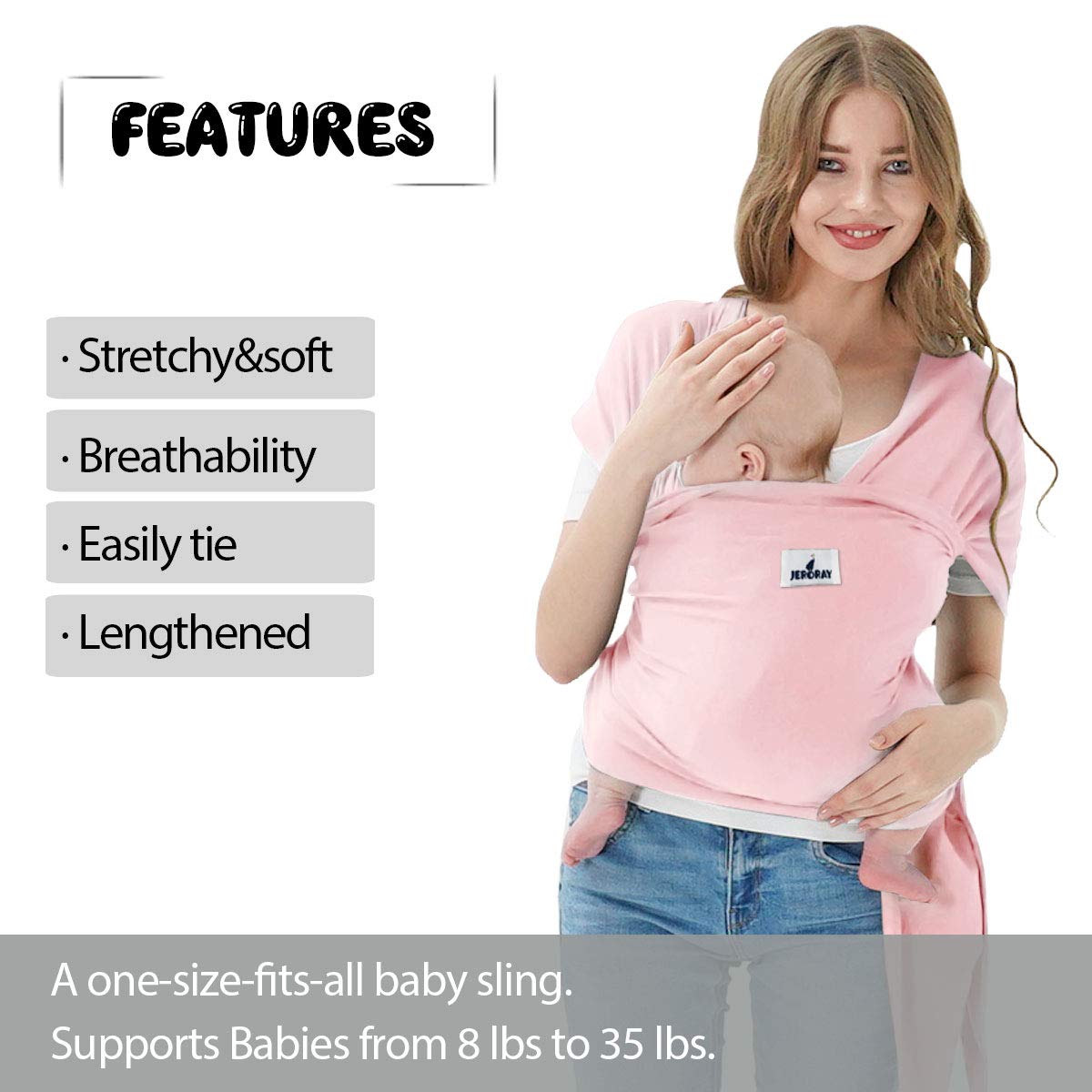 Jeroray adjustable-strap feature ensures secure, ergonomic fit for all caregivers.
